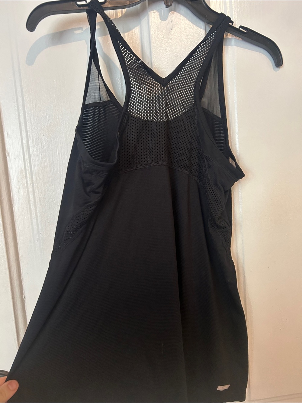 Danskin Black Mesh Racerback Tank Top - Picture 5 of 6